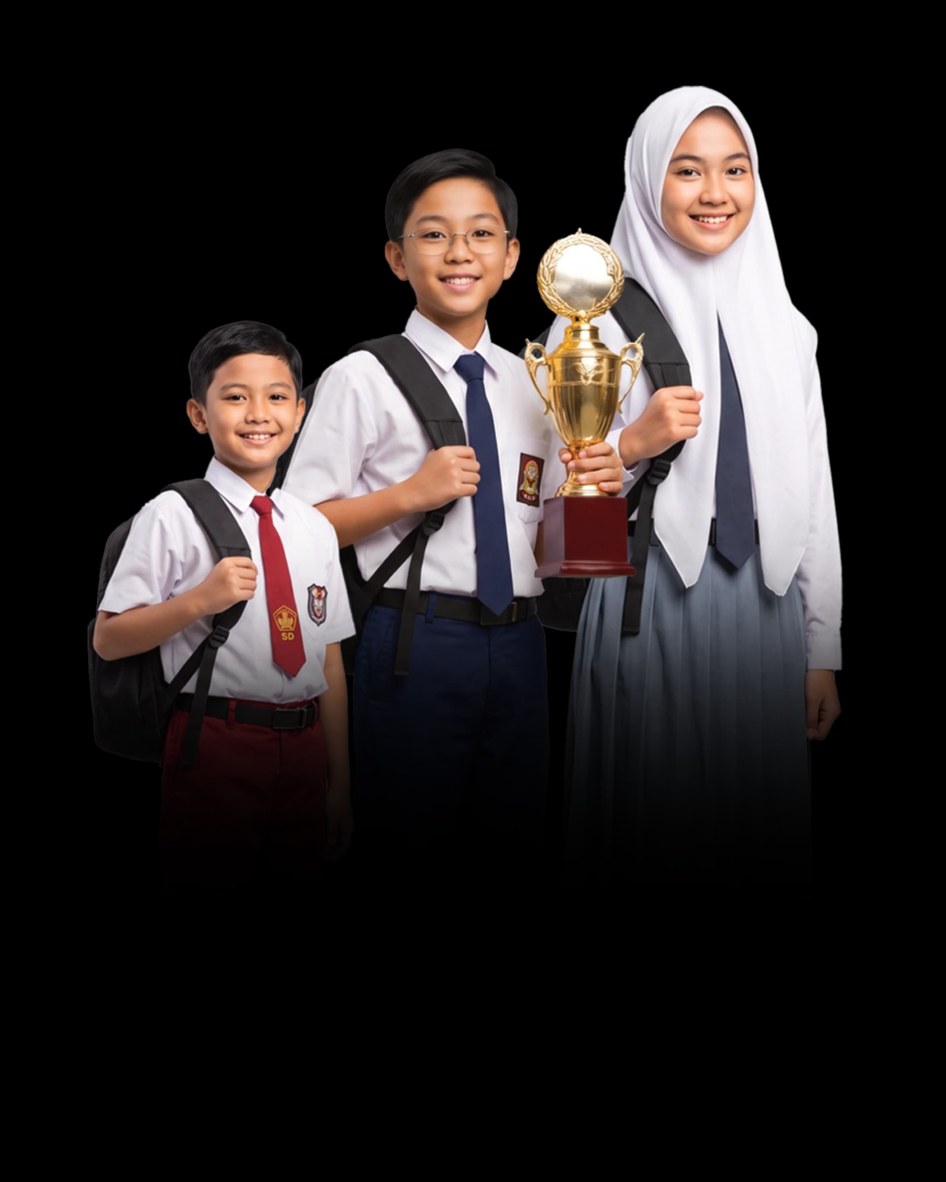 Student with Trophy